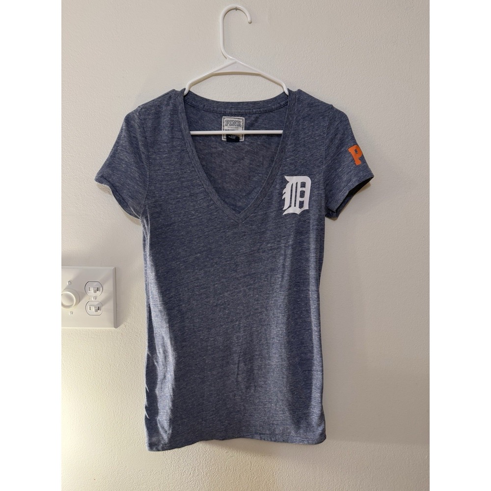 PINK Victoria's Secret Detroit Tigers Strike Em Out T-Shirt Women's Size S